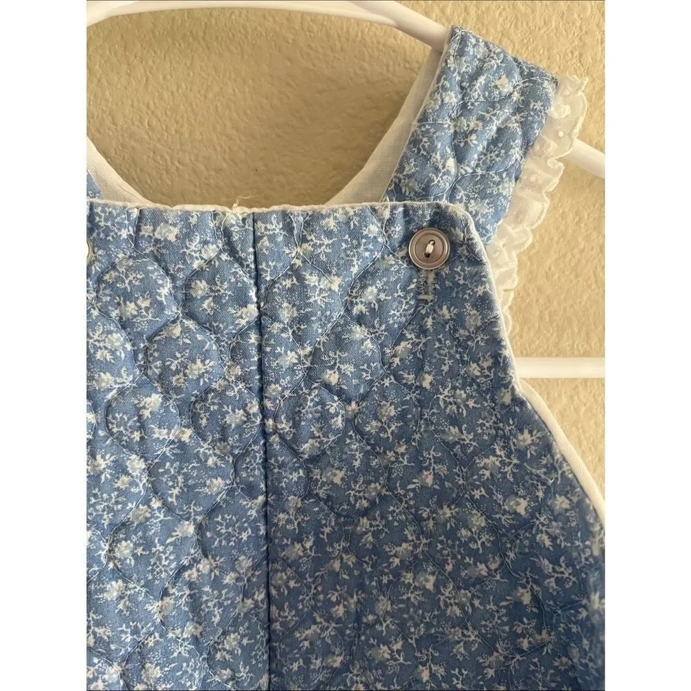 Vintage Quilted Bunny Appliqué Jumper